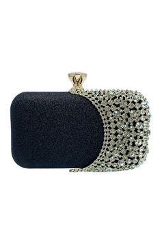 MIXDE Rhinestone Clutch Bag with Crystal  Clasp Women Evening Handbag Formal Party Purse  - Image 1