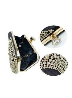 MIXDE Rhinestone Clutch Bag with Crystal  Clasp Women Evening Handbag Formal Party Purse  - Image 4
