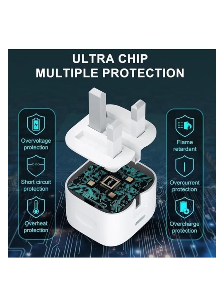 OMAKSS - iPhone 16 Max Pro, iPhone 16 Pro, I phone 16,  Phone15 Pro Max, iPhone 15 Pro, iPhone 15 Charger With USB C Port 35 Watt with 1M iPhone Fast Charging Cord Type C to C for iPhone 16 / 15 Pro max/15 Pro/15 plus/15, Samsung S24 and all USB C mobiles / Tabs - Image 1