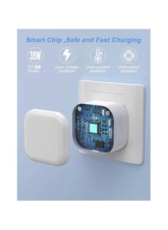 OMAKSS iPhone 16 Max Pro, iPhone 16 Pro, I phone 16,  Phone15 Pro Max, iPhone 15 Pro, iPhone 15 Charger With USB C Port 35 Watt with 1M iPhone Fast Charging Cord Type C to C for iPhone 16 / 15 Pro max/15 Pro/15 plus/15, Samsung S24 and all USB C mobiles / Tabs  - Image 4