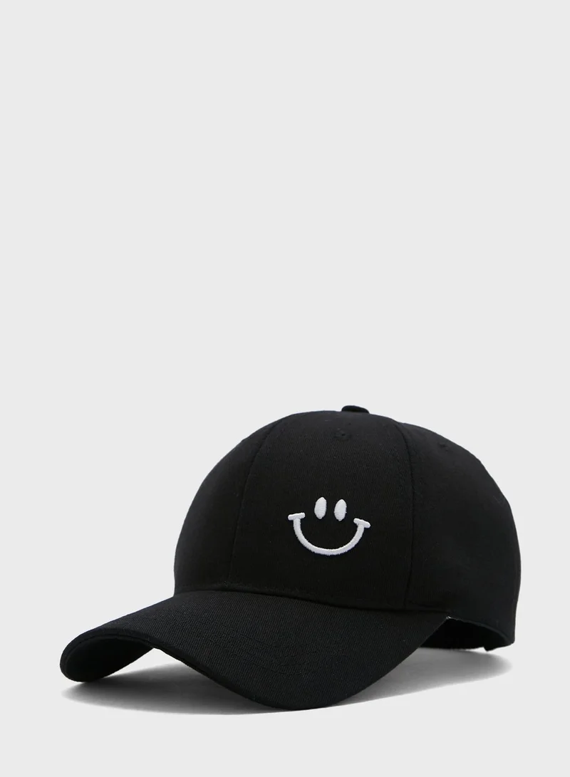 Seventy Five Smiley Emoji Curve Peak Cap