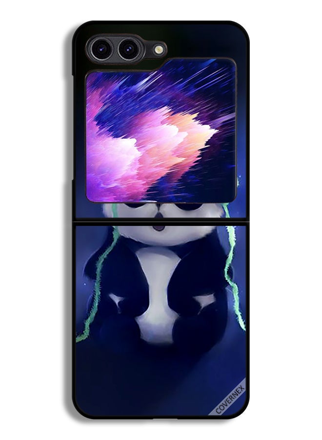 Covernex Samsung Galaxy Z Flip6 Protective Case Cover Panda In Cap - Image 1