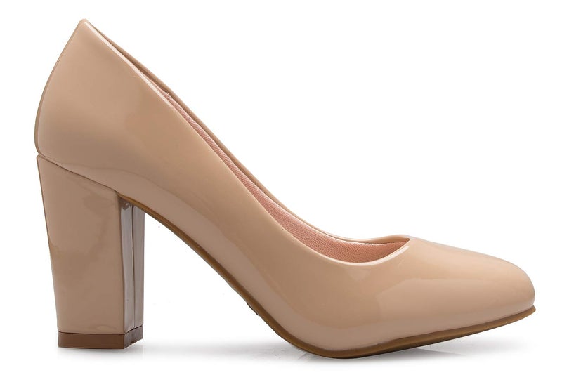 Olivia K Women's Classic Round-Toe Platform Pumps High Block Heel - Adorable, Comfortable - Image 2