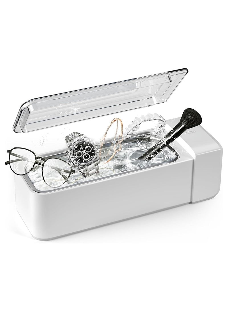 Generic Ultrasonic Jewelry Cleaner, 22oz (600ml) 48KHz 5/10 Min Portable Professional Ultrasonic Cleaner for Eyeglass, Watches, Ring, Blade Razor  - Image 1