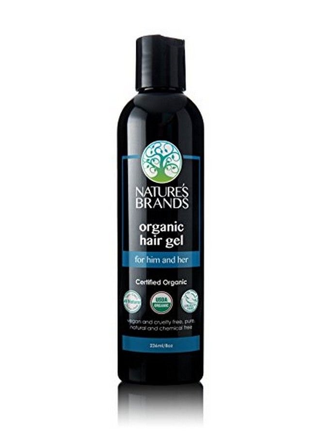 Nature's Brands - Nature’S Brands Organic Hair Gel For Men And Women L Eco Hair Styling Gel With Olive Oil Vegan Plantbased Nongmo (8 Oz) - Image 1