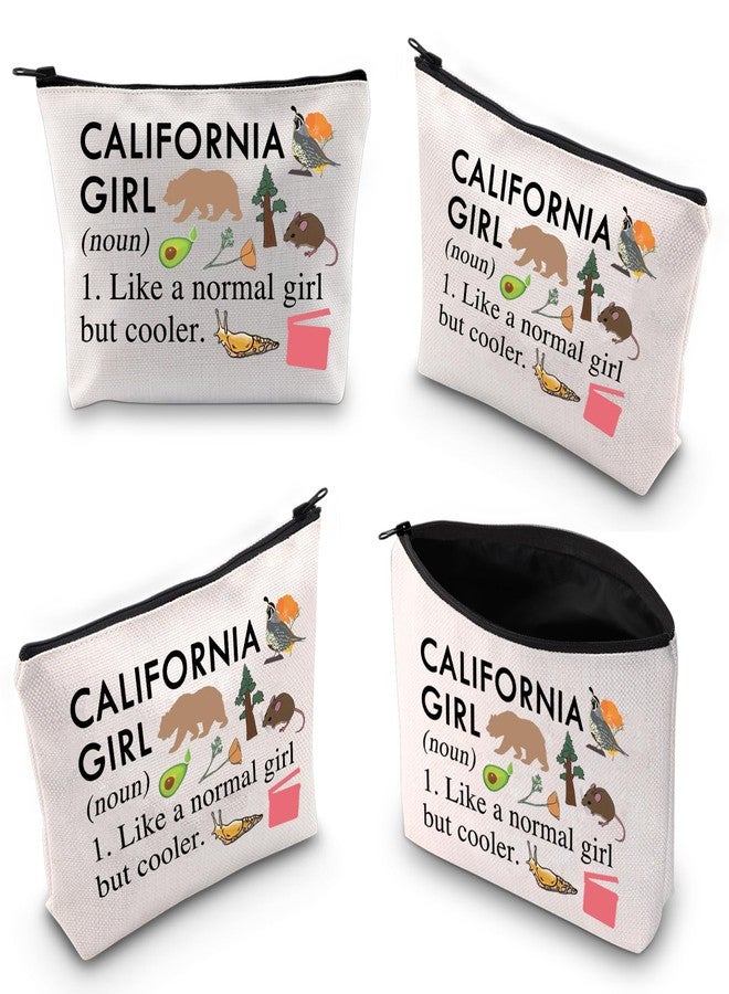 XYANFA California Makeup Bag California Trip Gift Vacation Gift Cali Girl Gift California Themed Gift Summer Beach Zipper Pouch (CALIFORNIA GIRL) - Image 5