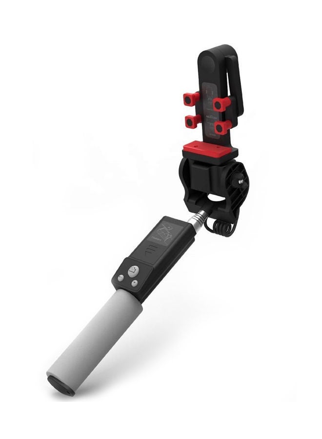 NIBEMINENT 360 Degree Rotation Bluetooth Selfie Stick Black/Red/Grey  - Image 1