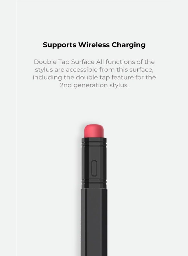 blupebble Classic Silicone Case Sleeve for Apple Pencil 2nd Generation | Soft Grip Cover with Magnetic Charging Support | Protective & Anti-Slip Design (Pencil Not Included) - Image 3