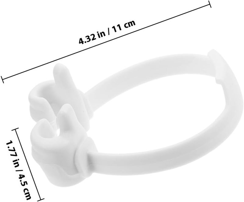 FUOYLOO 10pcs Thumbs-up Holder Stands for Home and Office Desk Use, Portable Table Cell Phone and Tablet Stands in White, Random Styles - Image 2