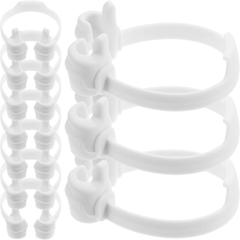 FUOYLOO 10pcs Thumbs-up Holder Stands for Home and Office Desk Use, Portable Table Cell Phone and Tablet Stands in White, Random Styles - Image 1