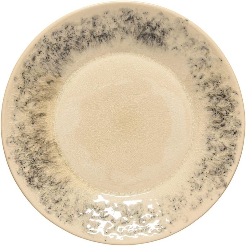 Costa Nova Ceramic Stoneware Salad Plate  Madeira Collection Cream  Microwave  Dishwasher Safe Dinnerware  Food Safe Glazing  Restaurant Quality Tableware - Image 1