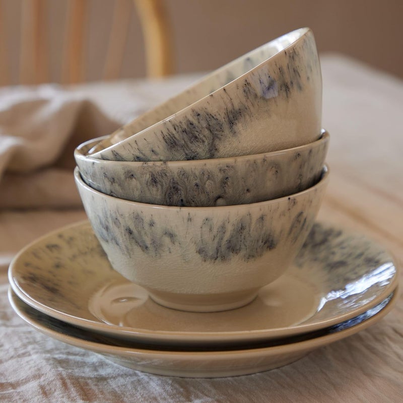Costa Nova Ceramic Stoneware Salad Plate  Madeira Collection Cream  Microwave  Dishwasher Safe Dinnerware  Food Safe Glazing  Restaurant Quality Tableware - Image 4