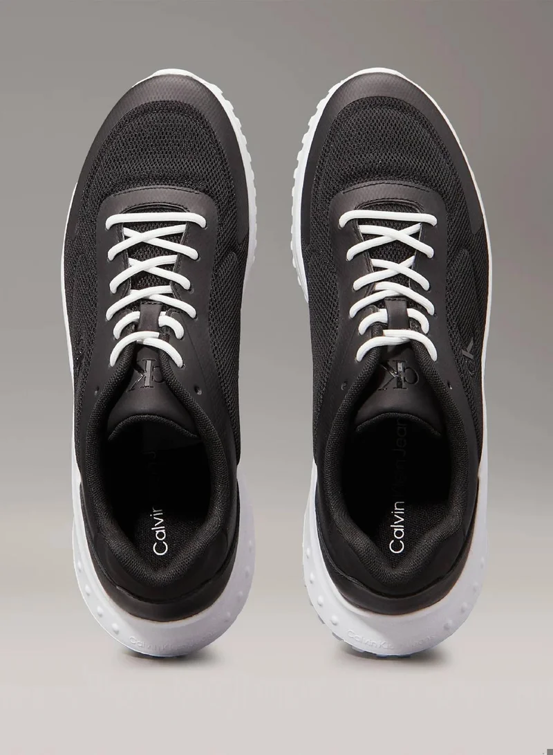 Calvin Klein Jeans Ck Black/ Bright White Mesh Trainers for Men | Best Price UAE