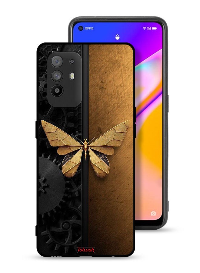 Tolwak Oppo F19 Pro Plus 5G Protective Case Cover Steel Butterfly - Image 1