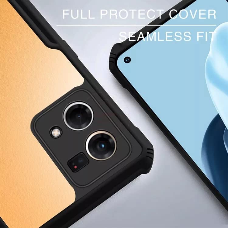 REALCASE Oppo F21s Pro 4G/ F21 Pro 4G Back Cover Case | Silicone & Acrylic Clear Soft Transparent | Shock Proof Bumper Back Cover Case for Oppo F21s Pro 4G/ F21 Pro 4G (X Black) - Image 5
