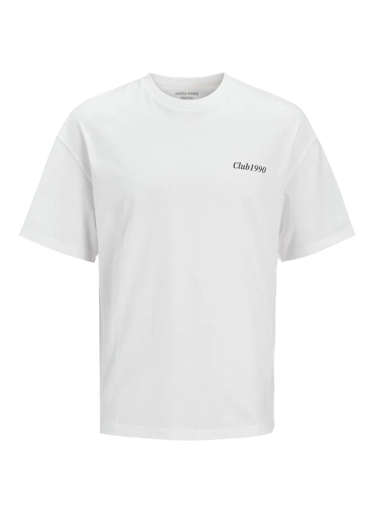 جاك اند جونز Plus Size Logo Crew Neck T-Shirt
