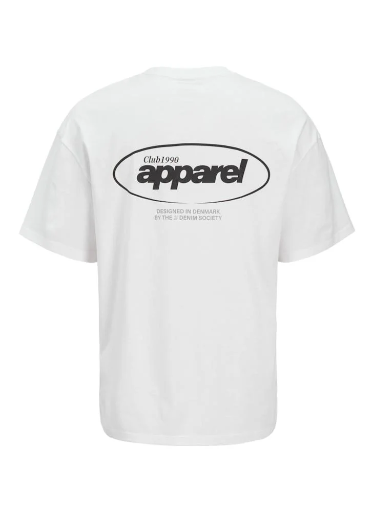 جاك اند جونز Plus Size Logo Crew Neck T-Shirt