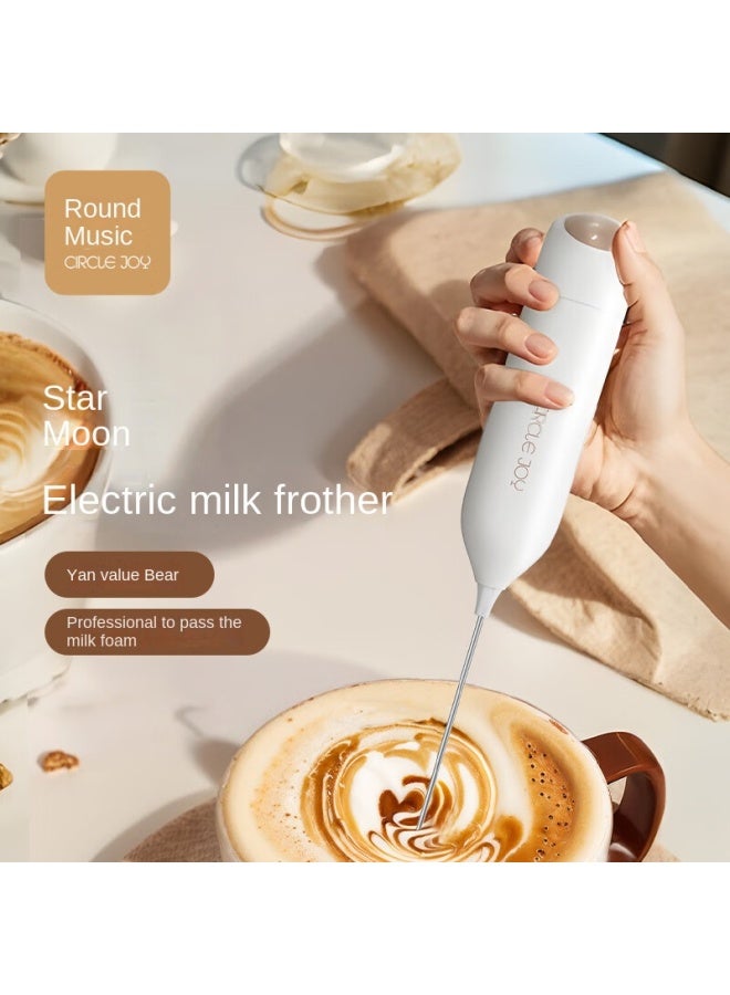 CircleJoy Circle Joy Star And Moon Electric Milk Frother, Coffee Milk Frother For Home Use, Handheld Milk Frother And Egg Beater - Image 1
