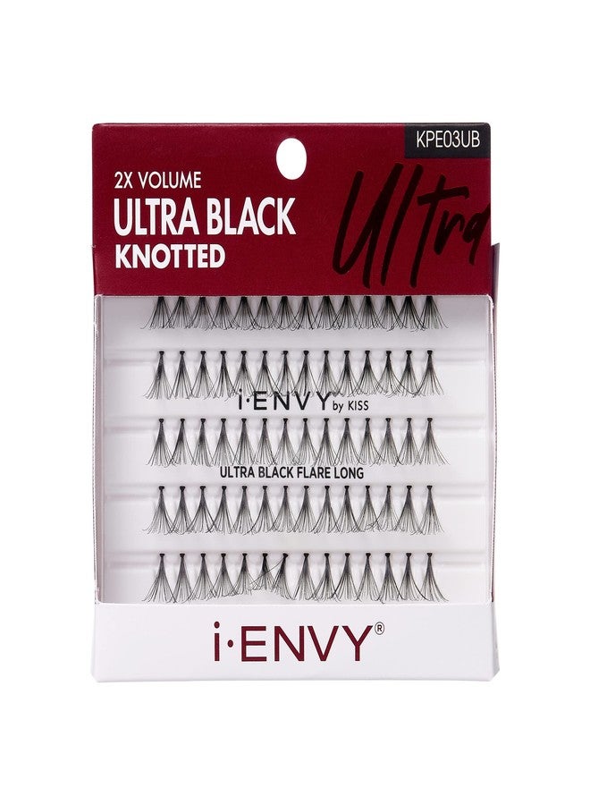 iEnvy KISS Ultra Black Individual Lashes Ultimate Volume 70 Individual Long Lashes False Lashes - Image 1