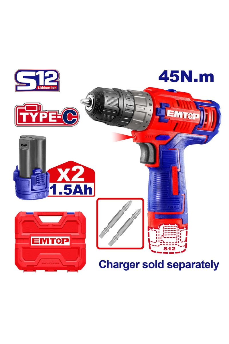 EMTOP 12V Cordless Multi-Purpose Drill - Image 4