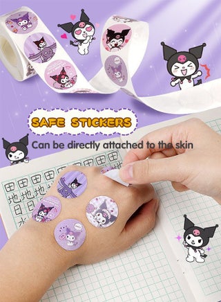 2000PCS Motivational Stickers for Kids, 4 Rolls 20 Designs Motivational Stickers, Waterproof Cute Cartoon Vinyl Stickers, ,Children's Gifts, Envelope Stickers, Sticker Gifts, Anime Sealing Stickers - view 5