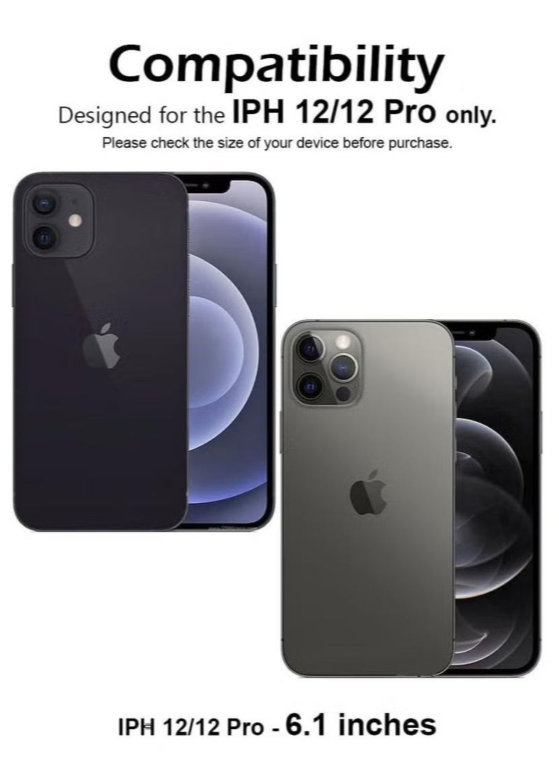 Raxoom Ultra Clear Tempered Glass Screen Protector for iPhone 12/12 Pro (6.1") | 9H Hardness, Anti-Scratch, HD Transparency, Case-Compatible, Easy Bubble-Free Installation | Black/Clear - Image 2