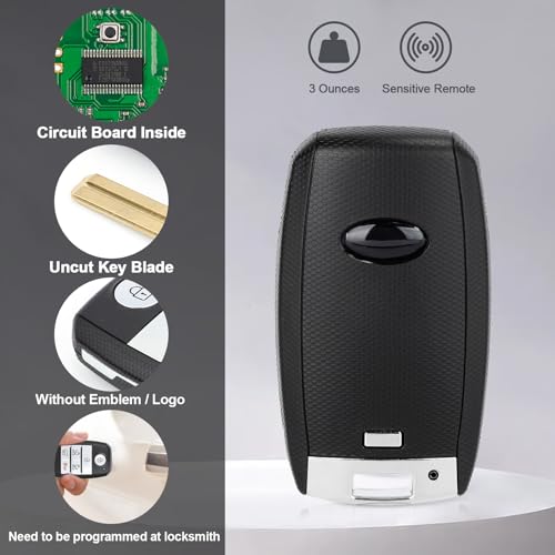Keymall Keyless Entry Remote 6 Buttons Proximity Key Fob Replacement for Kia Sedona 2015 2016 2017 2018 2019 2020 2021(FCC:SY5YPFGE06 P/N:95440-A9300 ID47 Chip) - Image 5