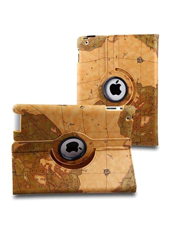 NIBEMINENT Rotatable Case Cover For Apple iPad 2/3/4 Beige - Image 3