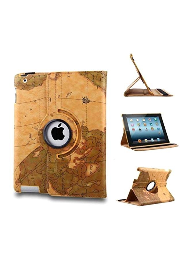 NIBEMINENT Rotatable Case Cover For Apple iPad 2/3/4 Beige - Image 2