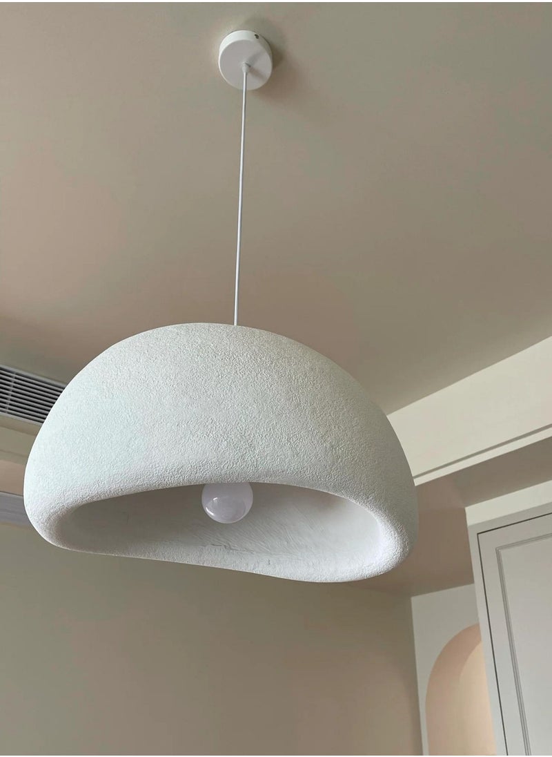 Generic - 50CM Ceiling Light Chandelier Japanese Wabi Sabi Design Rounded Mushroom Style Minimalist withE27 LED BULB INCLUDED - Image 1