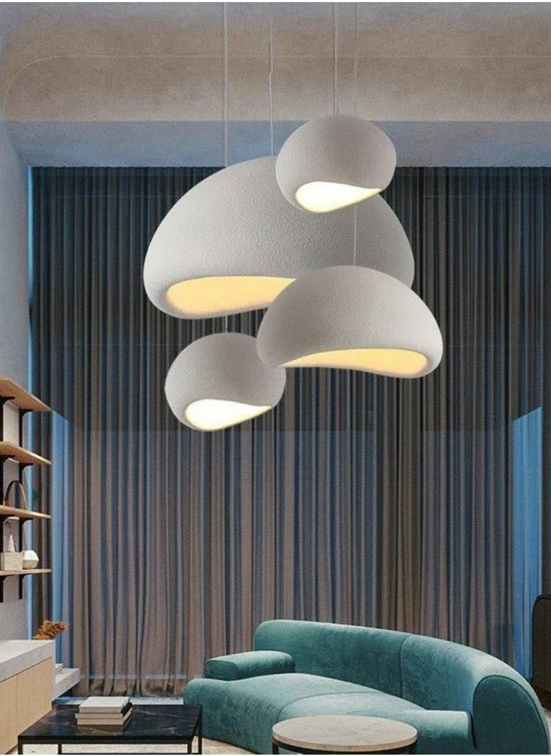 Generic - 50CM Ceiling Light Chandelier Japanese Wabi Sabi Design Rounded Mushroom Style Minimalist withE27 LED BULB INCLUDED - Image 1