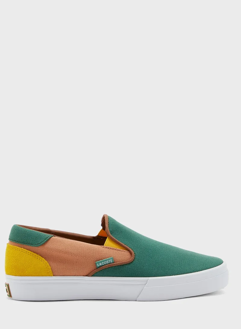 LACOSTE Color Block Slip On Shoes