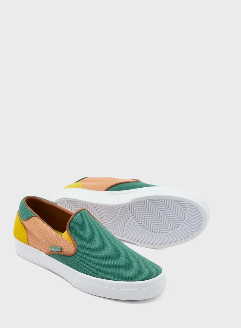 LACOSTE Color Block Slip On Shoes