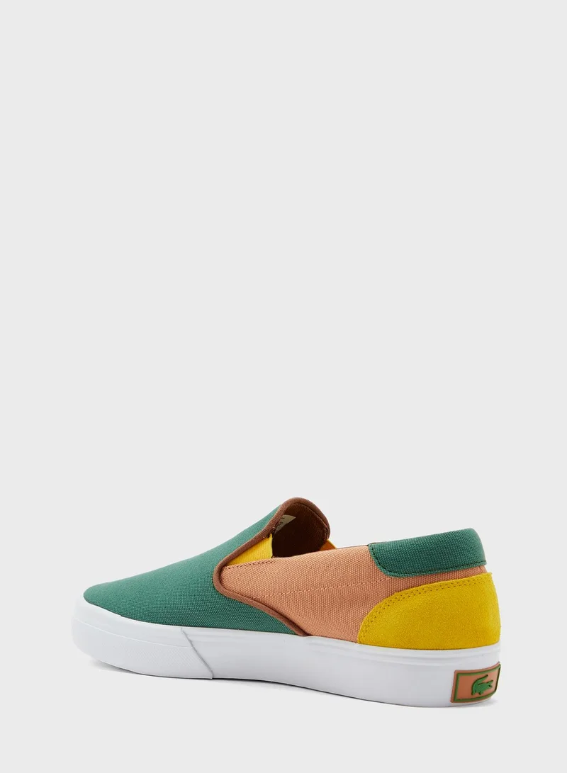 LACOSTE Color Block Slip On Shoes