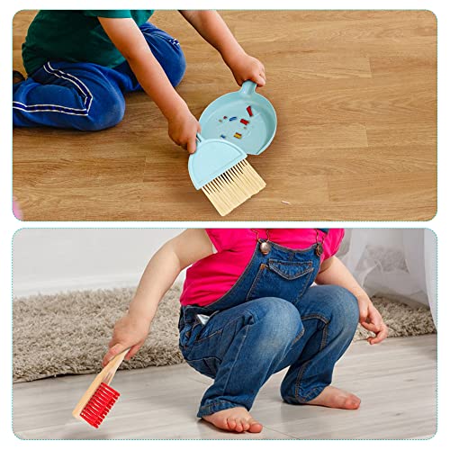 HELLOWOOD Kids Cleaning Set with Electric Vacuum Cleaners, Wooden Pretend Play Housekeeping Set, Toddler Cleaning Toys for Girls Boys Age 3+ - Image 5