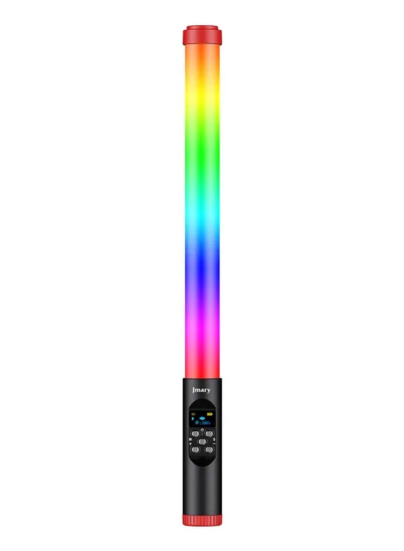 Jmary Handheld RGB Tube LED Video Light Built-in Rechargeable Battery Portable Photography Light with Adjustable Brightness Lighting Effects for Vlog Live Streaming Product Photography Portrait Studio - Image 1