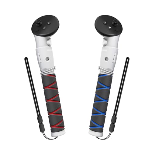 AMVR Handle Attachments Compatible with MetaOculus Quest 3Quest 3S Controller Accessories Controller Extension Grips for VR Game Gorilla Tag Long Arms SticksBeat Saber Handle - Image 1