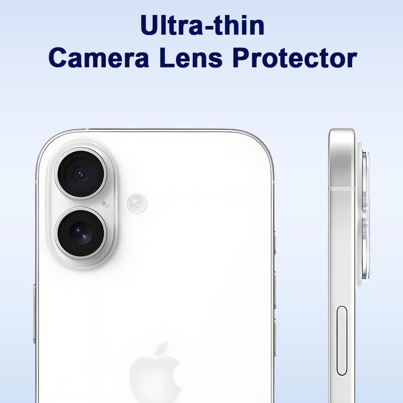 ELEPHANTBOAT ZORBES® Compatible with iPhone 17, Screen Protectors & Lens Protector Covers, HD Anti-scratch Tempered Glass Screen Display Protectors, Snap-on Lens Covers, Bubble Free Installation - Image 4