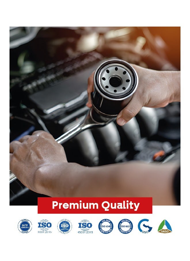 WEMZER INDUSTRIES WEMZER | Premium Oil Filter |90915-YZZE1-WZ|Compatible With: Toyota Camry,Corolla,Yaris  - Image 4