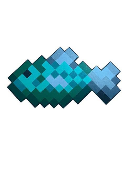 Minecraft salted fish prop, play camouflage foam toy, 40 cm