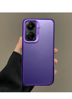 Wtech Silicone With Translucent Back Raised Lips Camera Protection Case Cover For Xiaomi Redmi 13C 4G 2023 / Xiaomi Poco C65 4G 2023 Purple  - Image 5