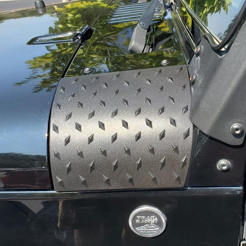 Cowl Body Armor Powder Coated Finish Outer Cowling Cover for Jeep Wrangler JK Rubicon Sahara Sport X & Unlimited 2/4 door 2007-2016