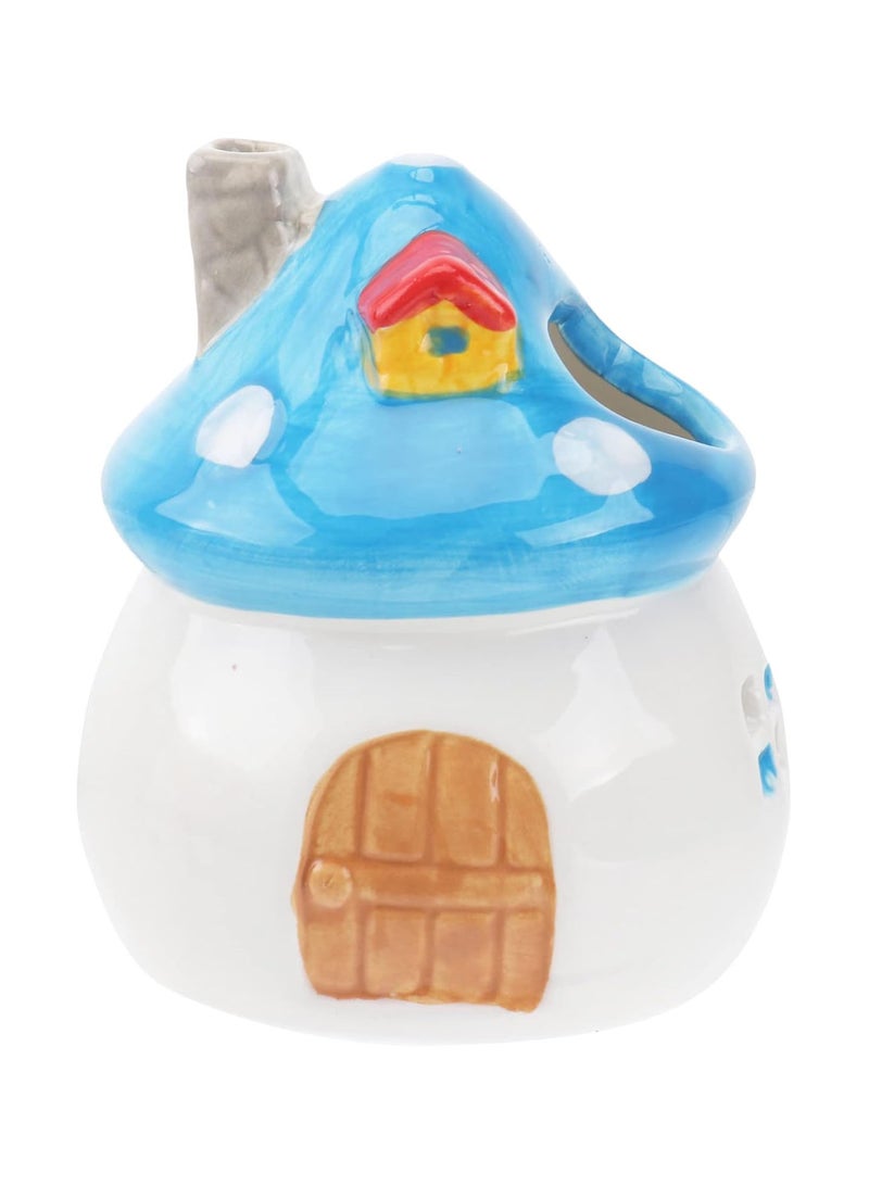 GGOOT Hamster Hideout Ceramic Mushroom Shape Hamster House Chinchilla Mini Hut Small Animal Hideout Caves Cage for Syrian Rats Chinchillas Gerbils - Image 1