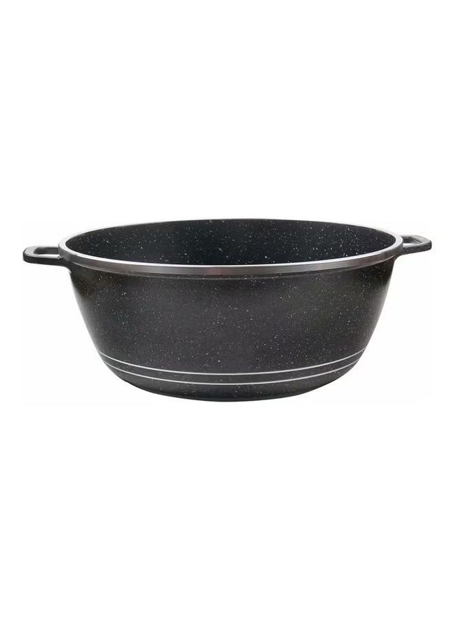 DESSINI 10-Piece Granite Non Stick Cookware Set Includes 4xCasserol With Lid 32cm, 28cm, 24cm, 20cm, 1xShallow Pot With Lid 28 cm Black 32,28,24,20,28cm- Black - Image 3