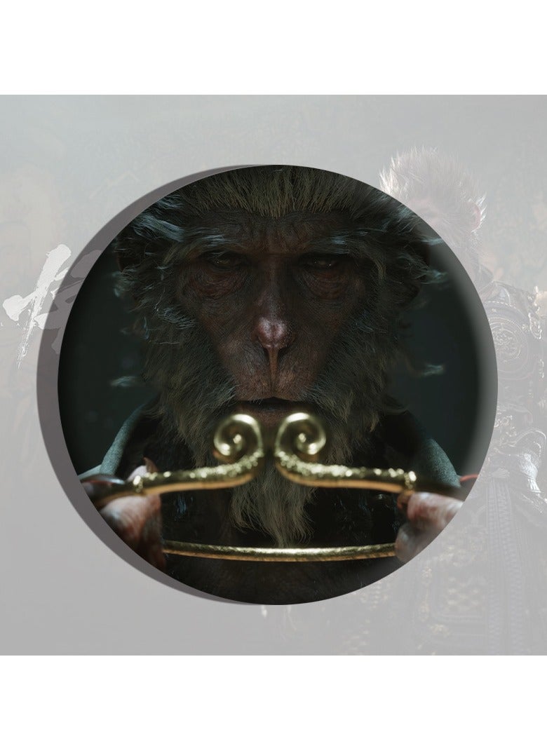general Black Myth Wukong Game Peripheral Badge, Monkey King Monkey King Tinplate Bar Backpack Pendant Badge - Image 1