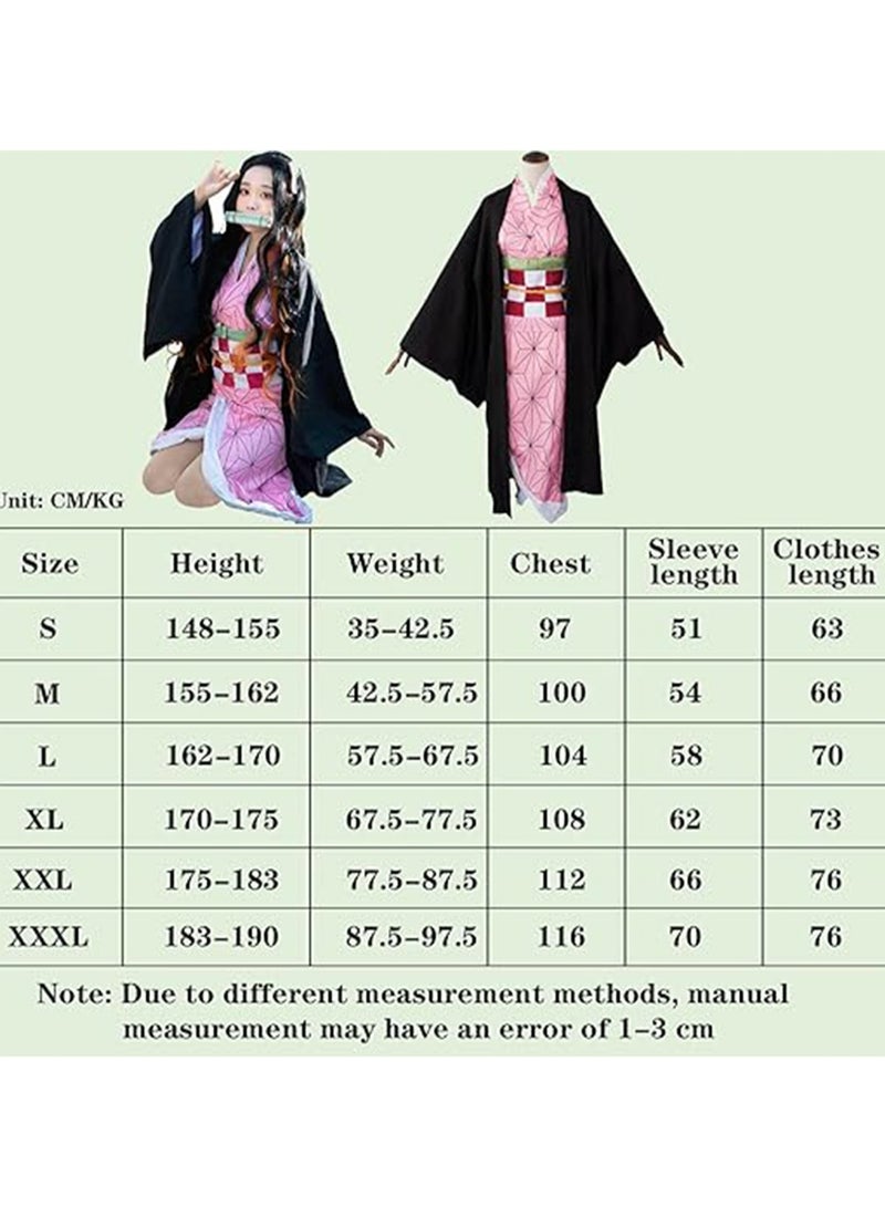 Cosplay Demon Slayer: Kimetsu no Yaiba Kobe Uchisako Costume Wearing Kimono Full Cosplay Costume (Size L) - Image 3