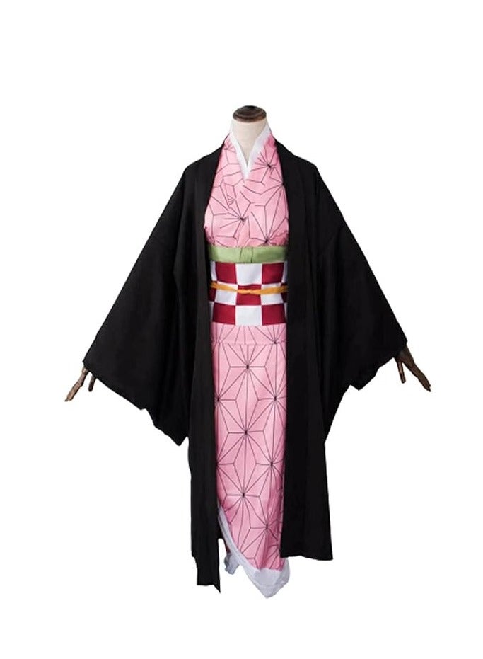 Cosplay Demon Slayer: Kimetsu no Yaiba Kobe Uchisako Costume Wearing Kimono Full Cosplay Costume (Size L) - Image 4