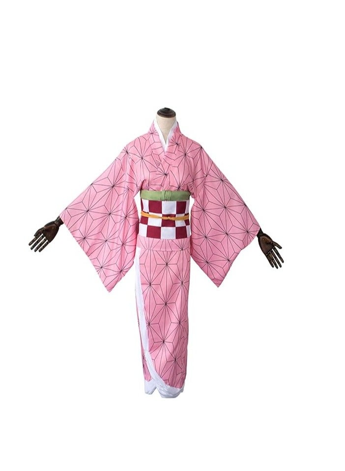 Cosplay Demon Slayer: Kimetsu no Yaiba Kobe Uchisako Costume Wearing Kimono Full Cosplay Costume (Size L) - Image 5