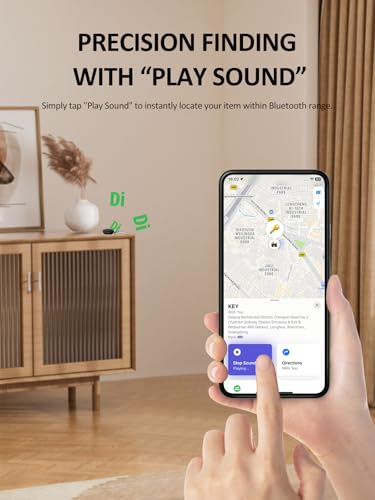 Lmrbelec Tracker Tags for Android & iOS, Key Finder Tracking Device Smart Tracker Tag for Luggage, Wallet, Bike, Bags - Both Works with Apple Find My & Google's Find Hub - 2 Pack - Image 3