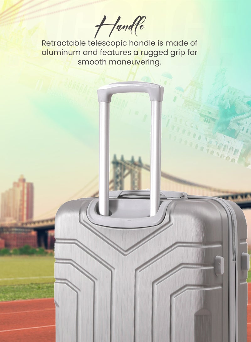 STARLIFE 3 Piece ABS Hard side Trolley Luggage Set Spinner Wheels with Number Lock 20/24/30 Inch - Image 3